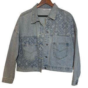 Denim Paisley Women's Jean Jacket